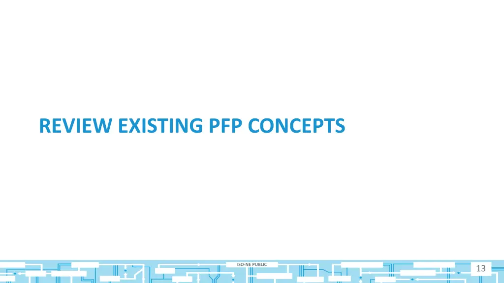 review existing pfp concepts