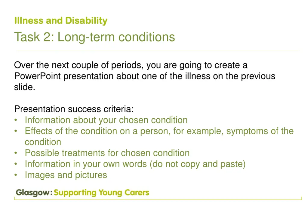 illness and disa illness and disabilit task 4