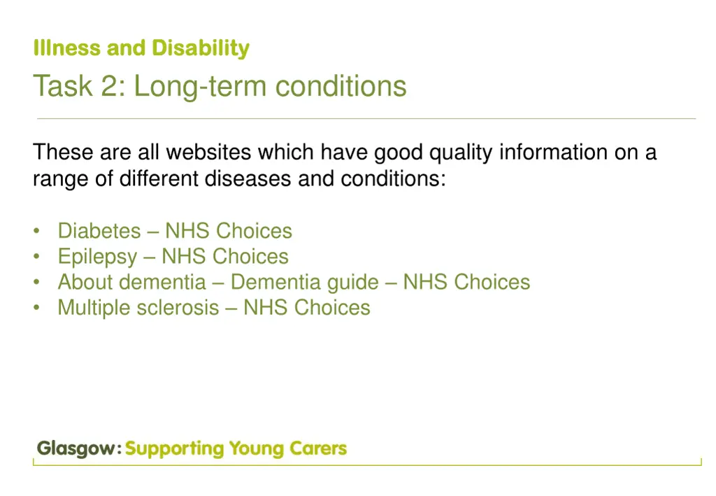 illness and disa illness and disabilit task 5