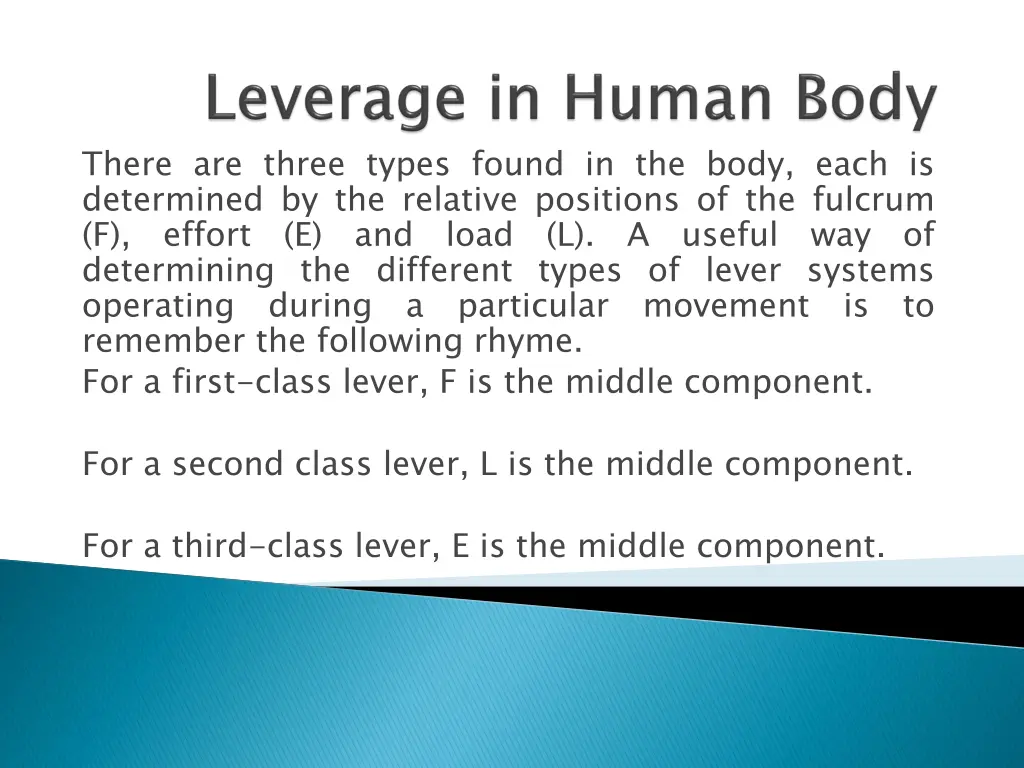 there are three types found in the body each