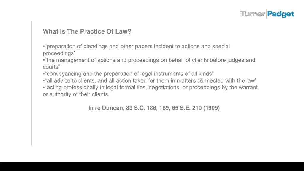 what is the practice of law