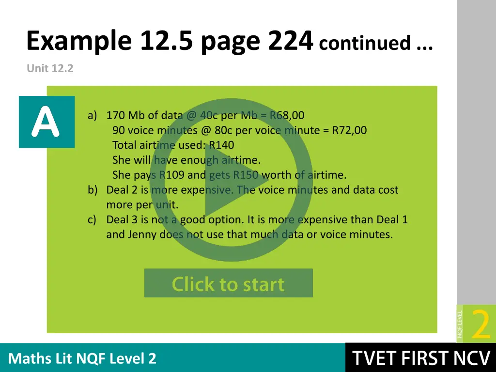 example 12 5 page 224 continued unit 12 2 1