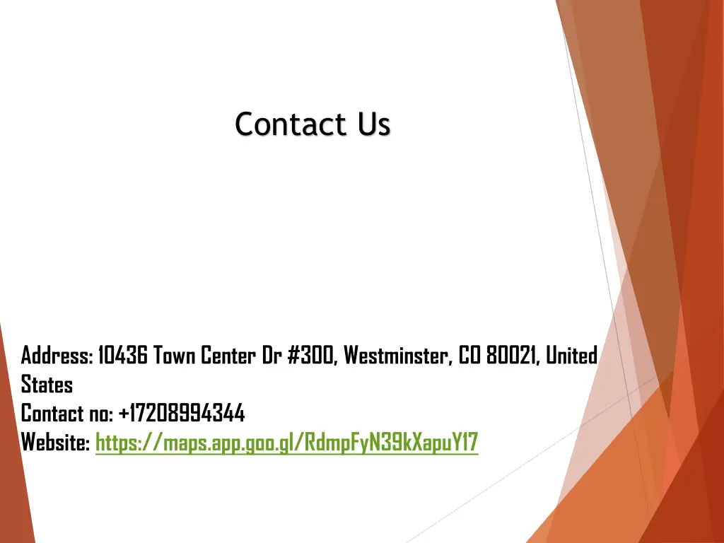 contact us