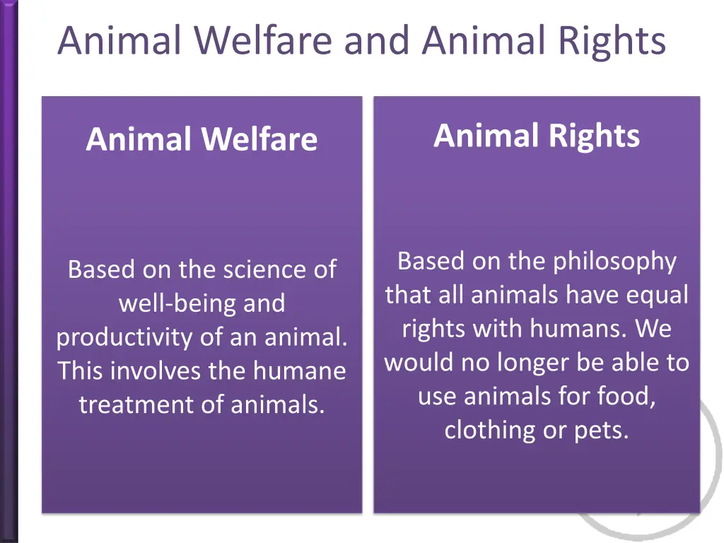 animal welfare and animal rights 1