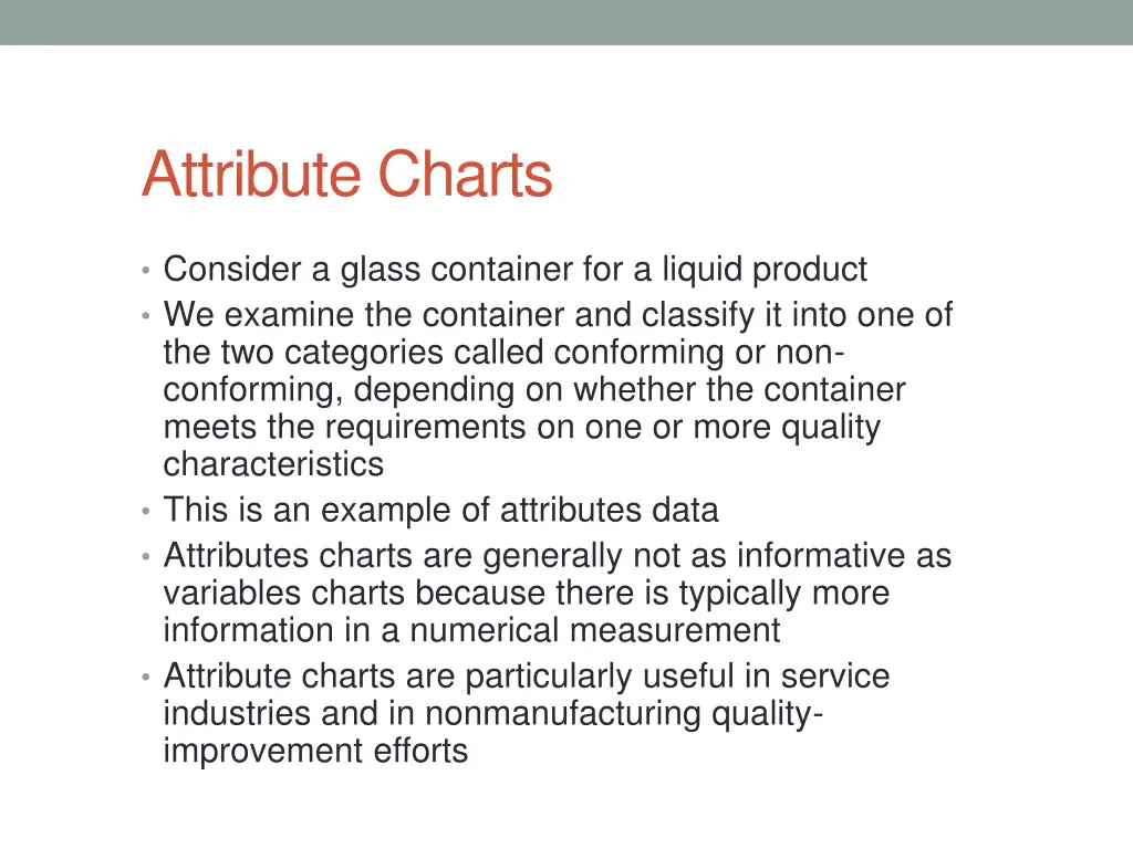 attribute charts