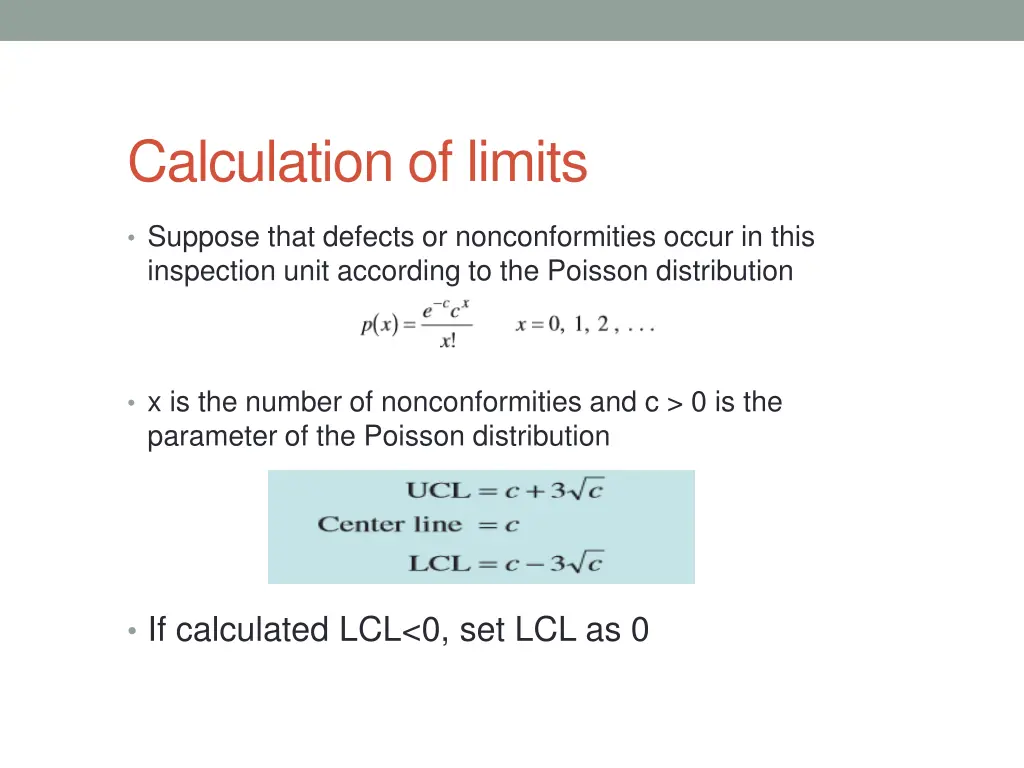 calculation of limits