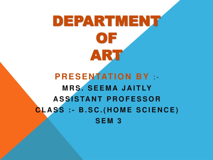 department department of of art art