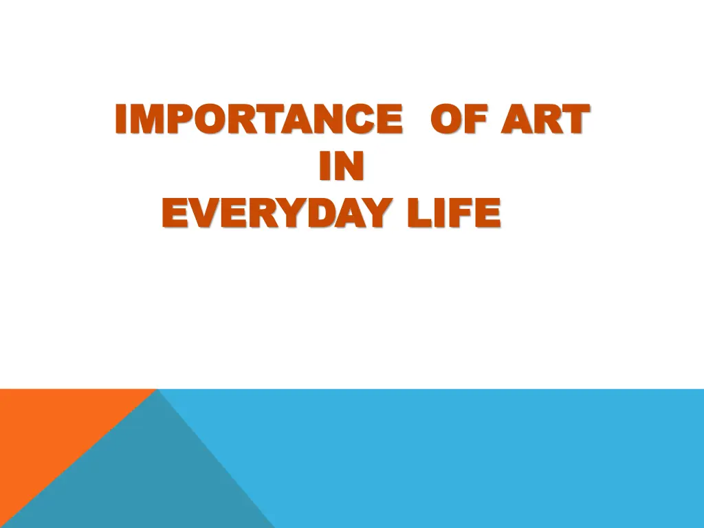 importance of art importance