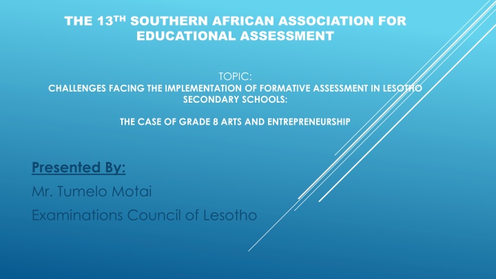 the 13 th southern african association