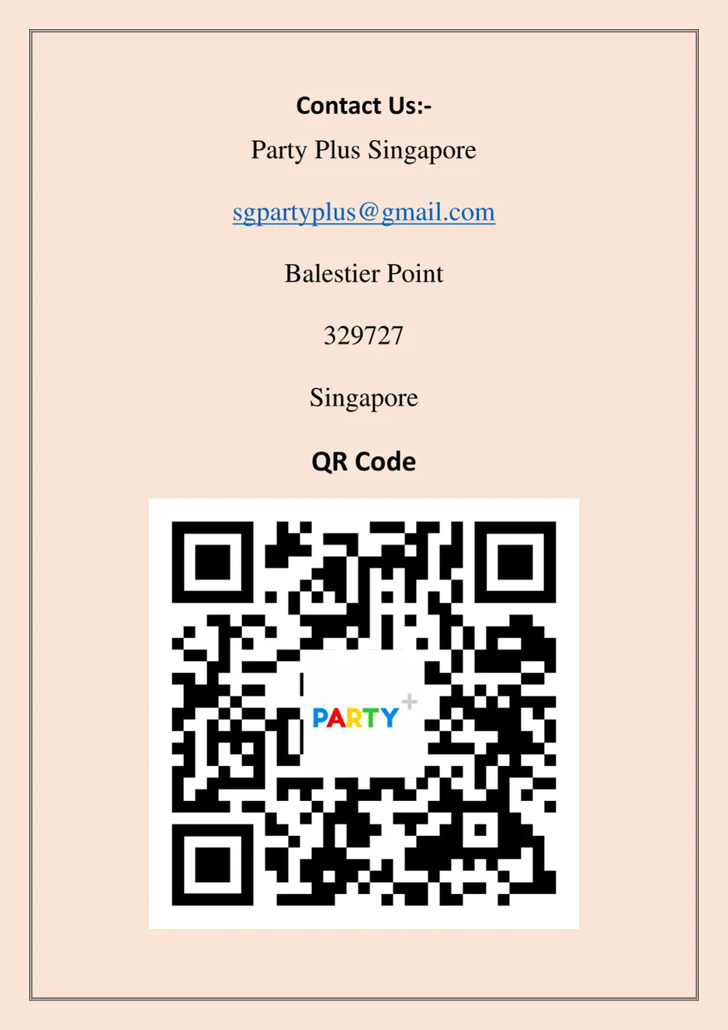 contact us party plus singapore sgpartyplus@gmail