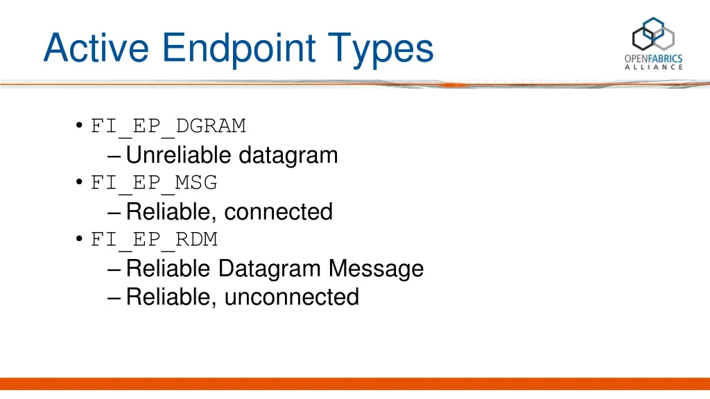 active endpoint types