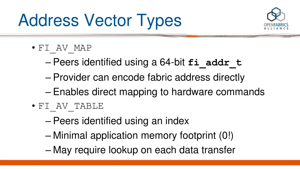 address vector types