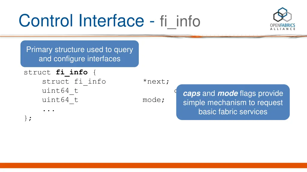 control interface fi info