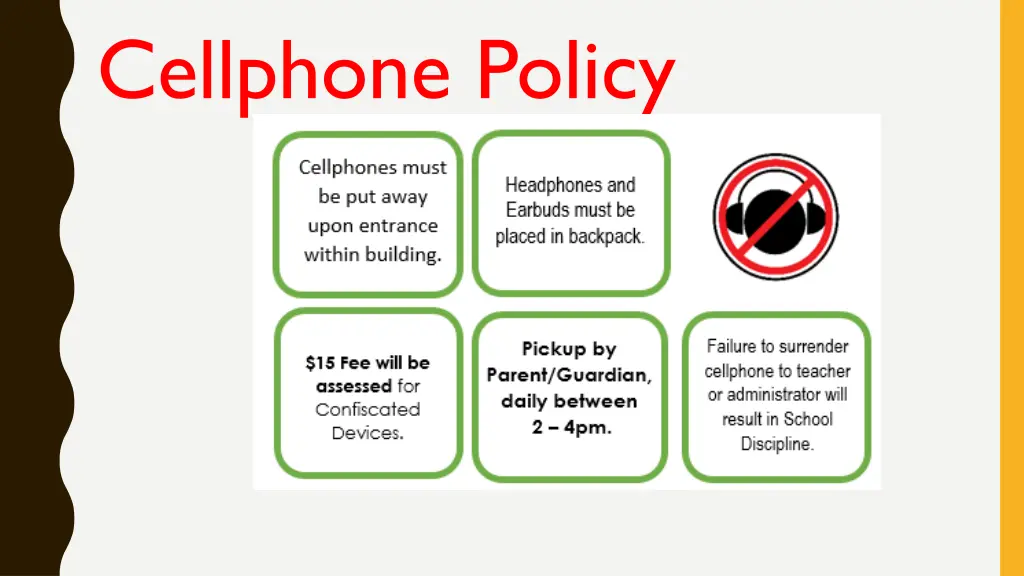 cellphone policy