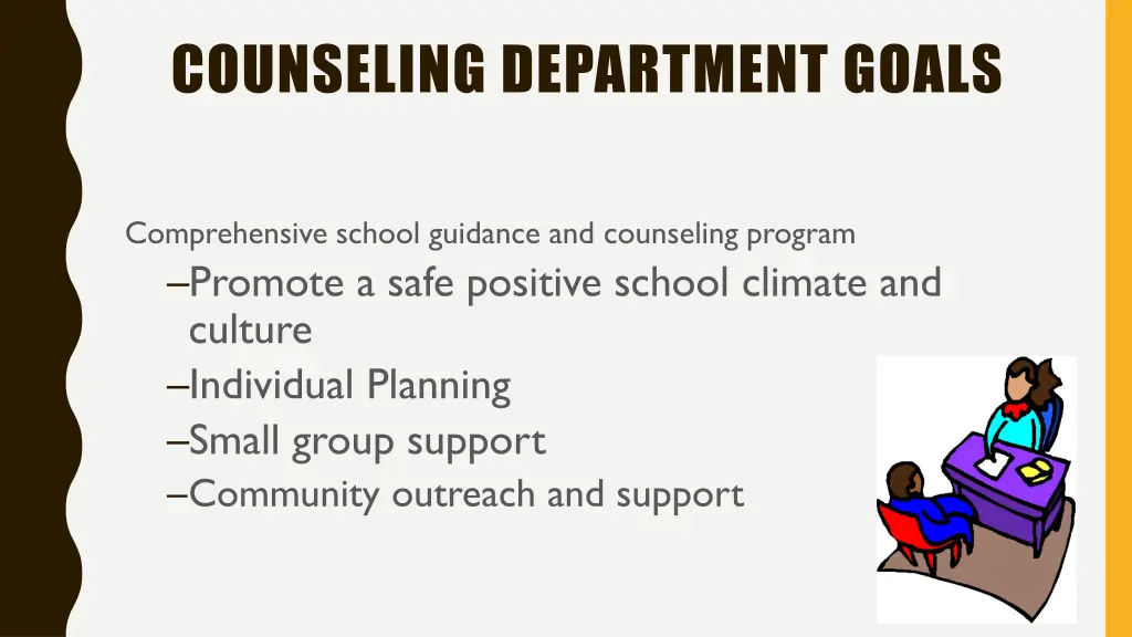 counseling department goals