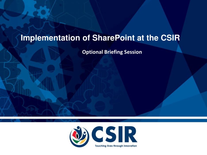 implementation of sharepoint at the csir