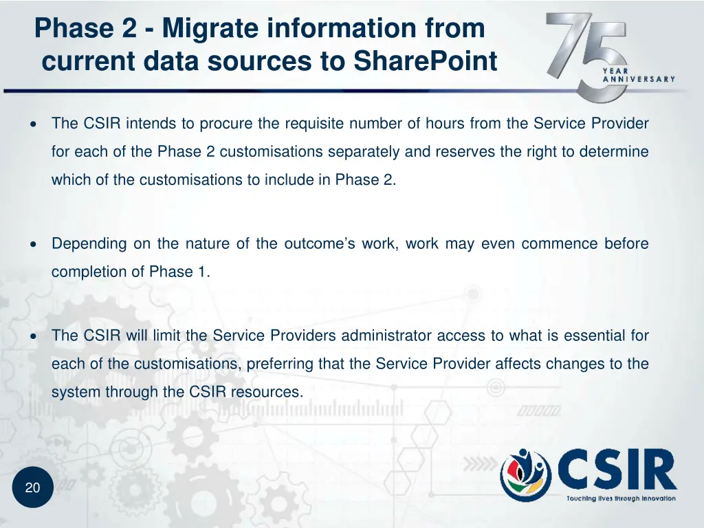 phase 2 migrate information from current data 1