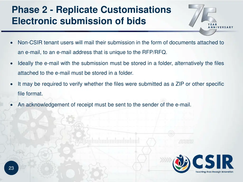 phase 2 replicate customisations electronic