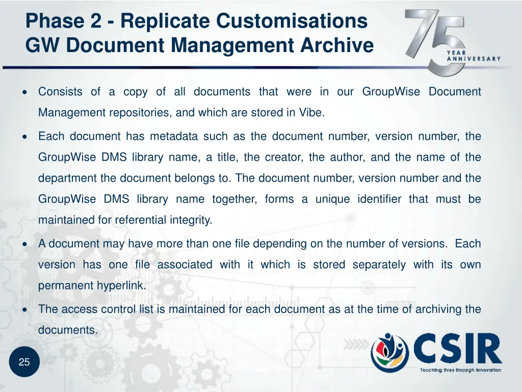 phase 2 replicate customisations gw document