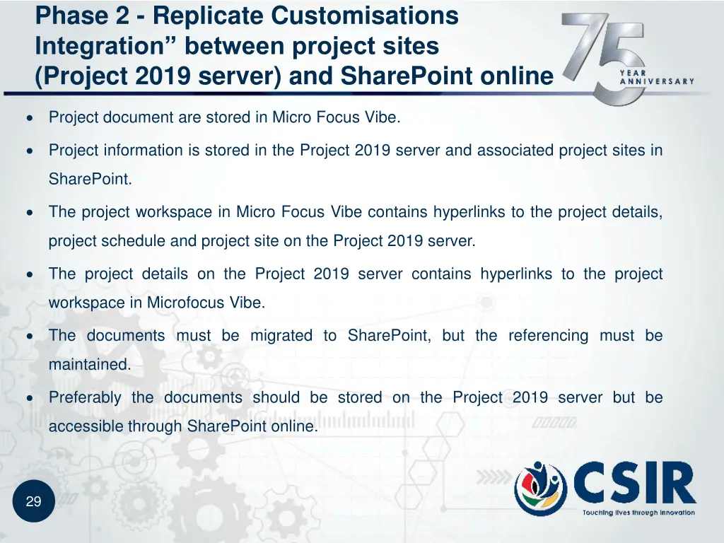 phase 2 replicate customisations integration