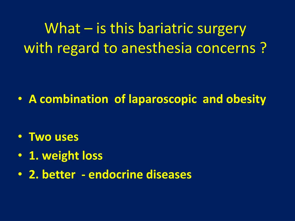 what is this bariatric surgery with regard