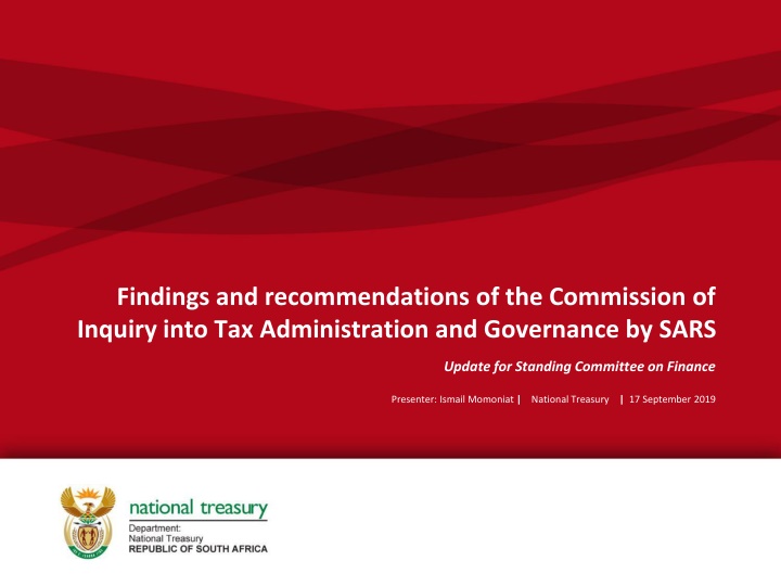 findings and recommendations of the commission