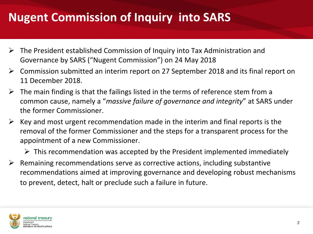 nugent commission of inquiry into sars