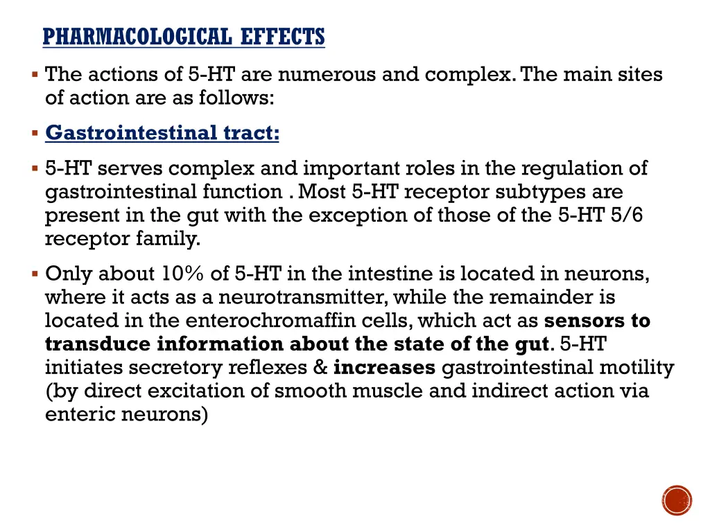 pharmacological effects