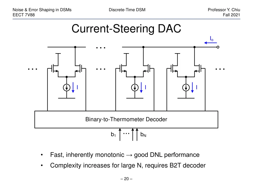 noise error shaping in dsms eect 7v88 19