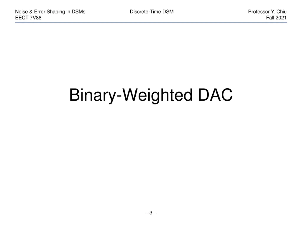 noise error shaping in dsms eect 7v88 2