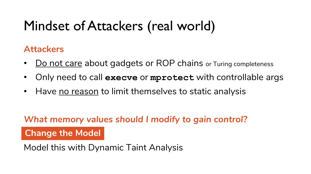 mindset of attackers real world