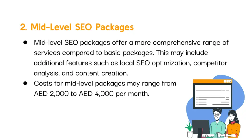 2 mid level seo packages