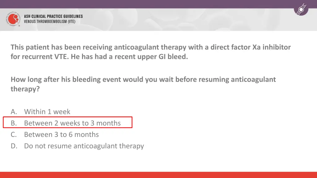 this patient has been receiving anticoagulant