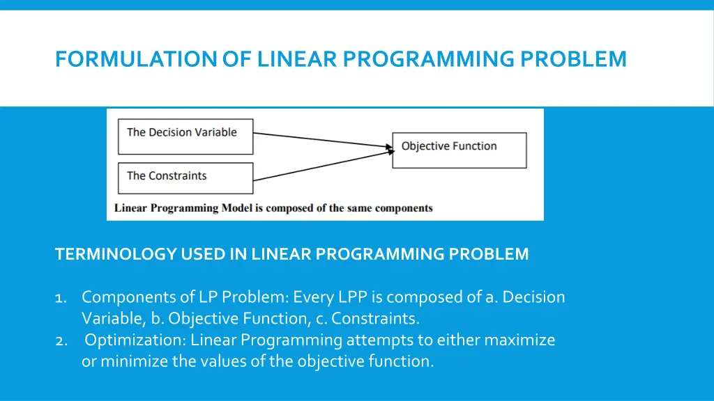 formulation of linear programming problem 2