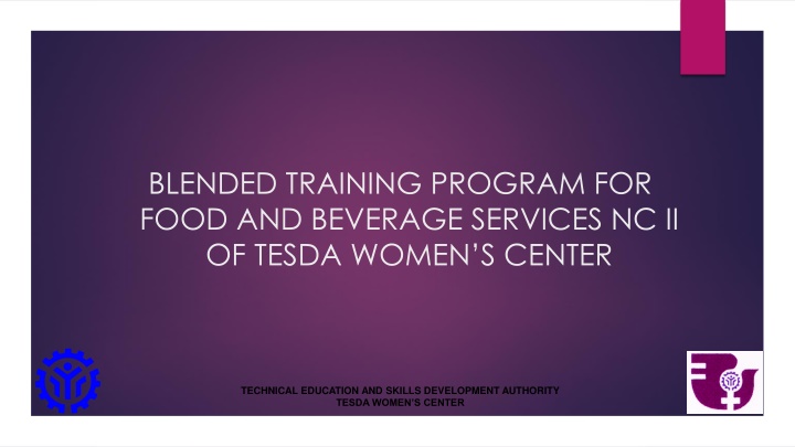 blended training program for food and beverage