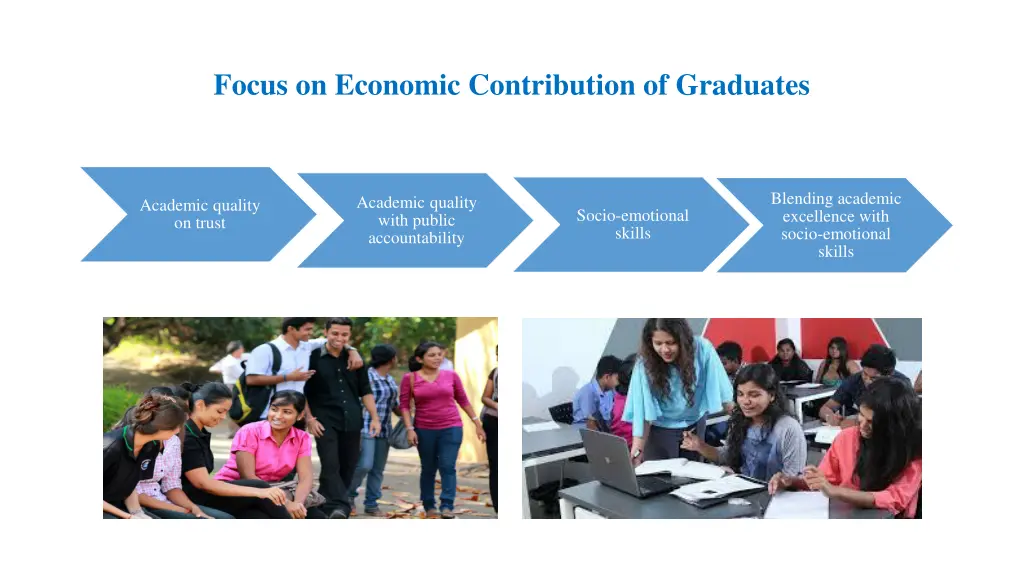 focus on economic contribution of graduates