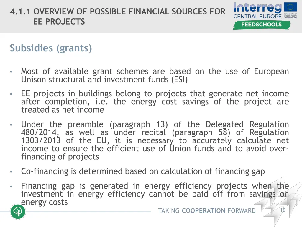 4 1 1 overview of possible financial sources 5