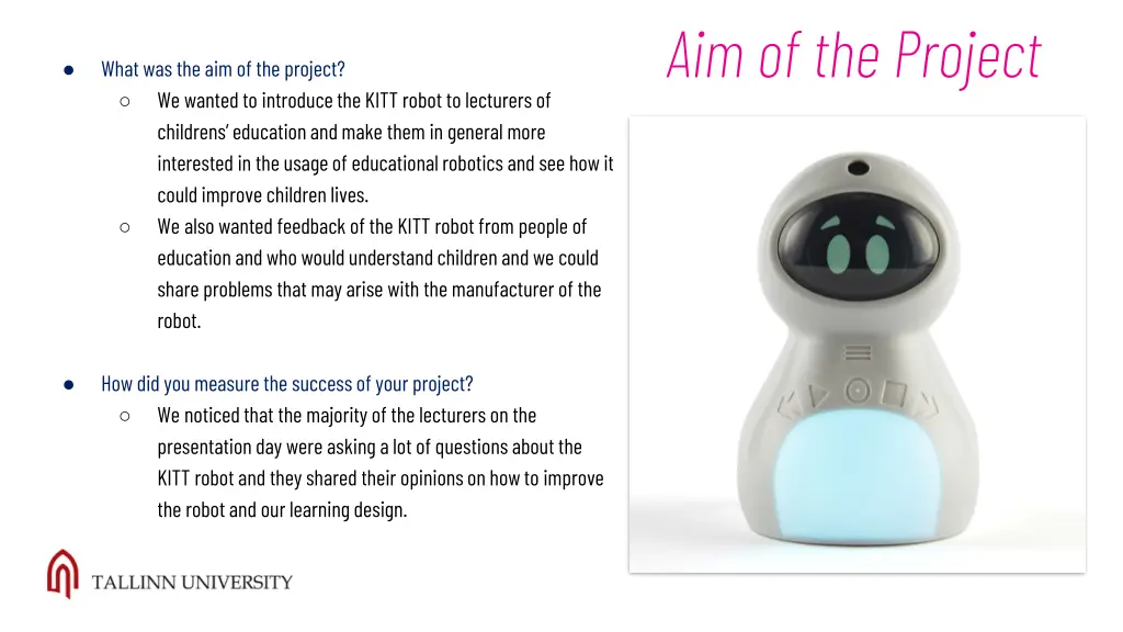 aim of the project