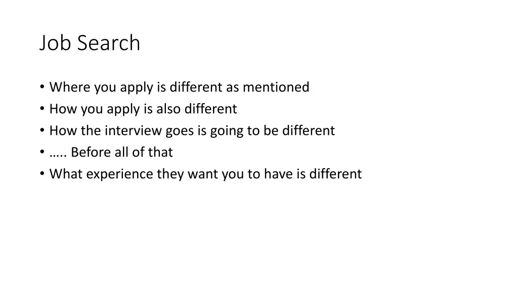 job search