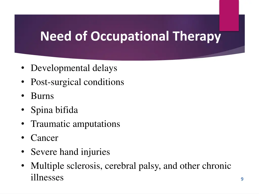 need of occupational therapy 1