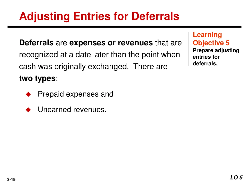 adjusting entries for deferrals