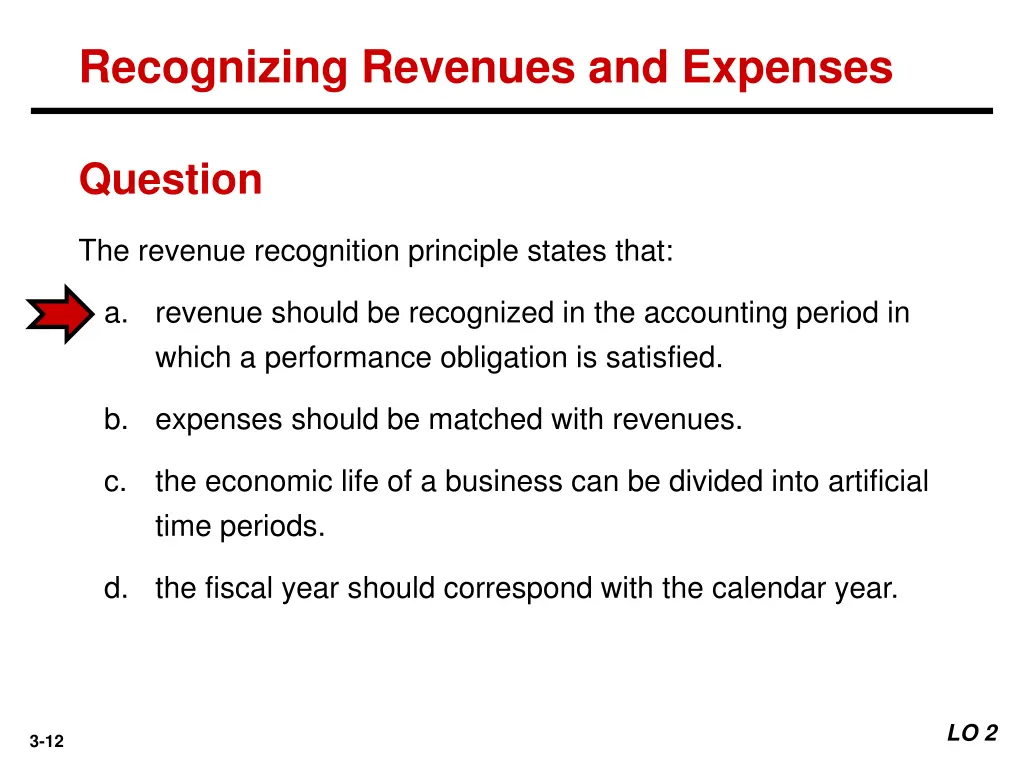 recognizing revenues and expenses 2