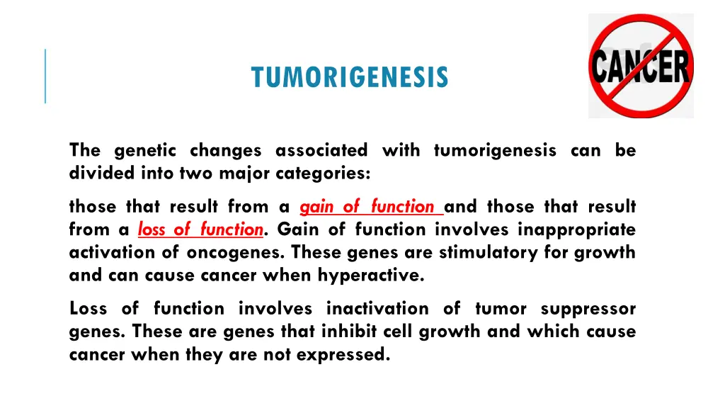 tumorigenesis