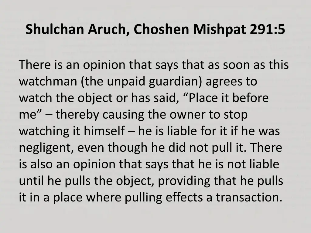 shulchan aruch choshen mishpat 291 5