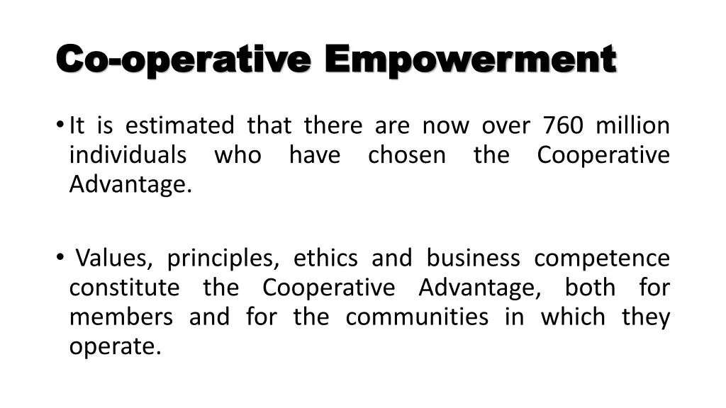 co co operative empowerment operative empowerment