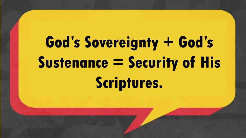 god s sovereignty god s sustenance security