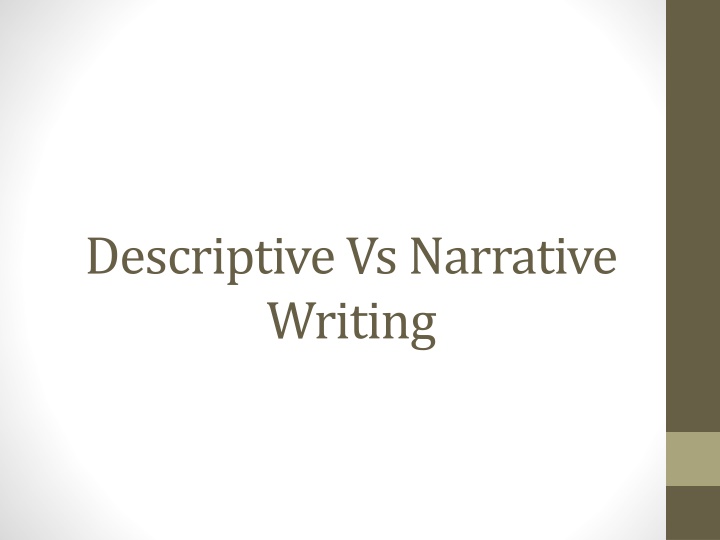 descriptive vsnarrative writing