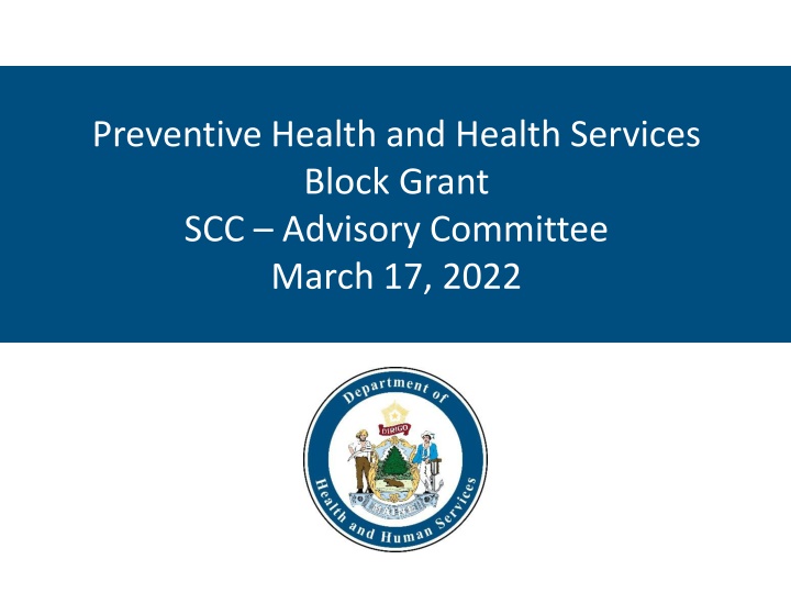 preventive health and health services block grant