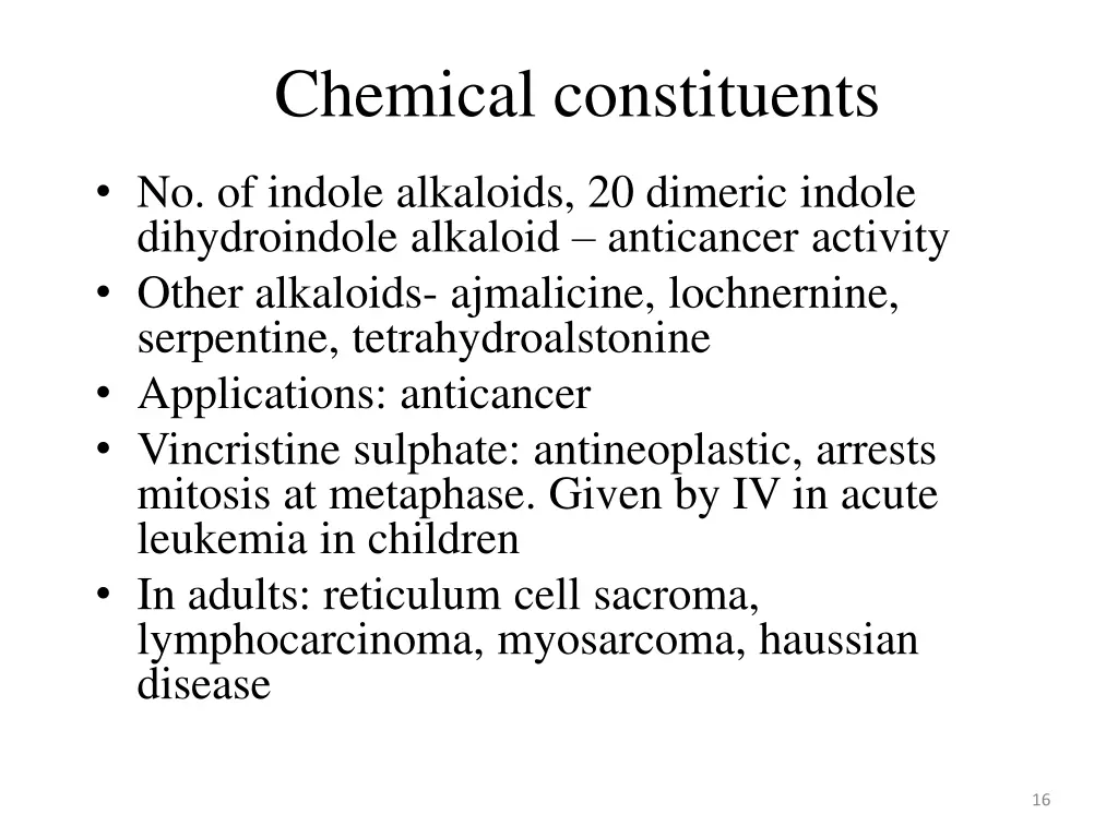 chemical constituents