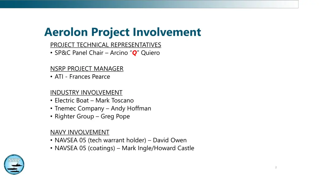 aerolon project involvement